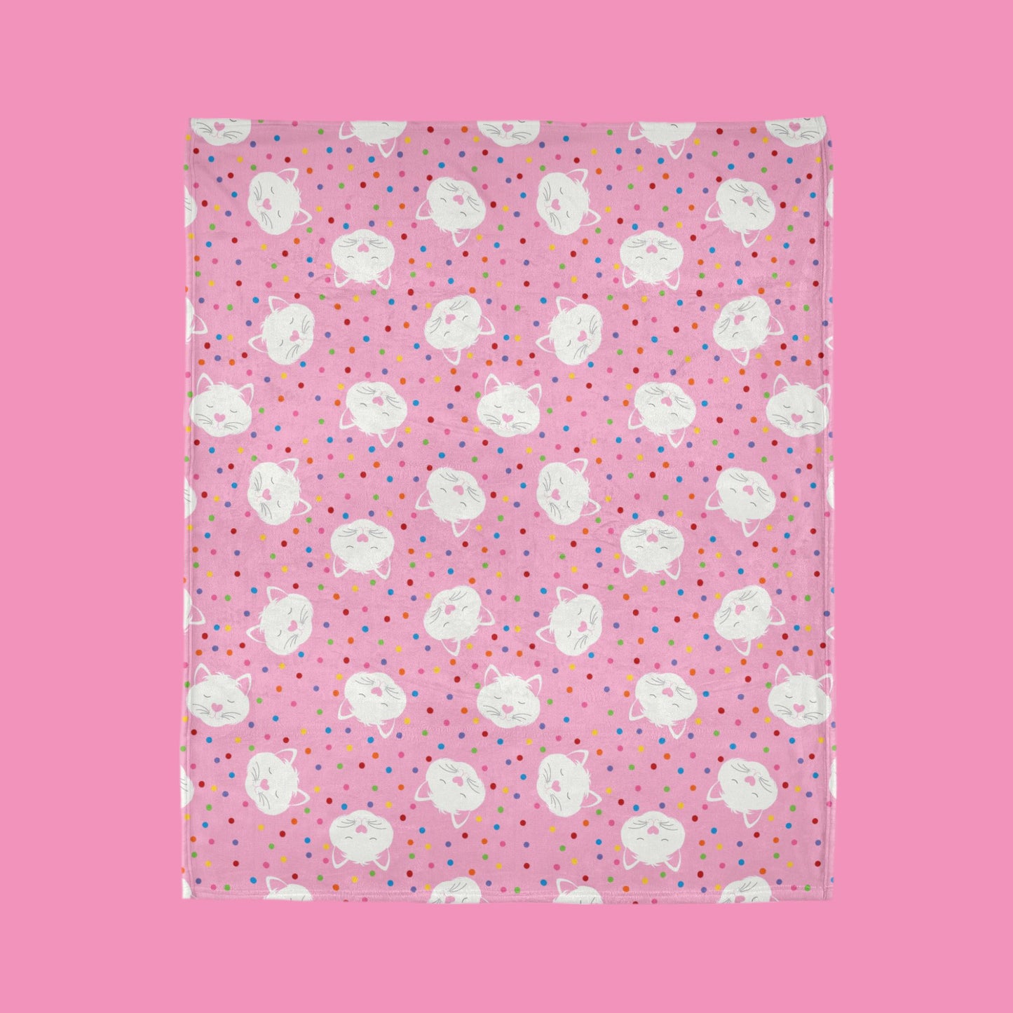 Kitty Confetti throw blanket
