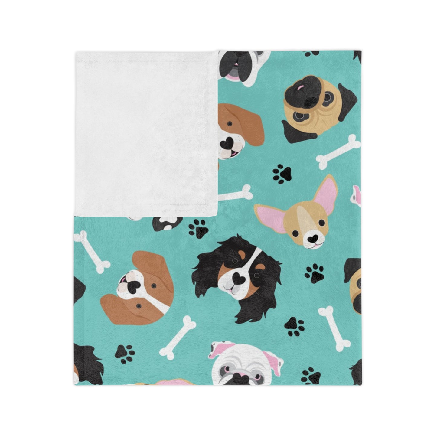 Puppy dog throw blanket
