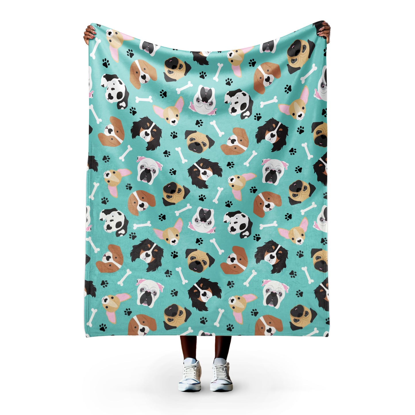 Puppy dog throw blanket