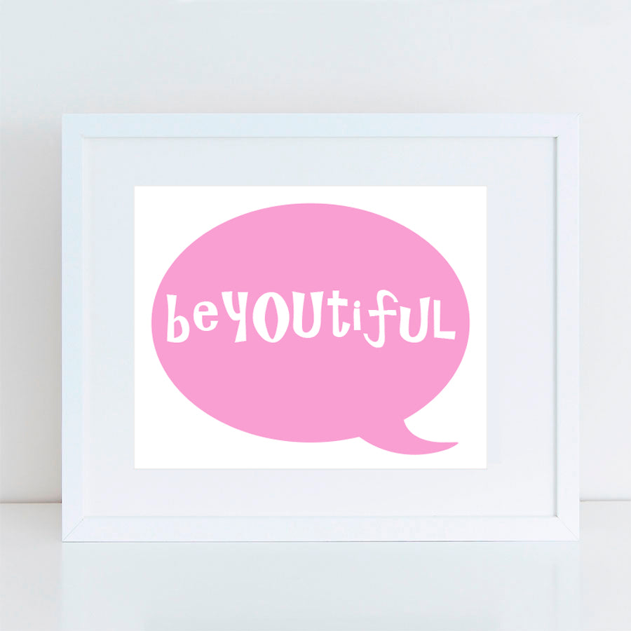 Custom speech bubble print