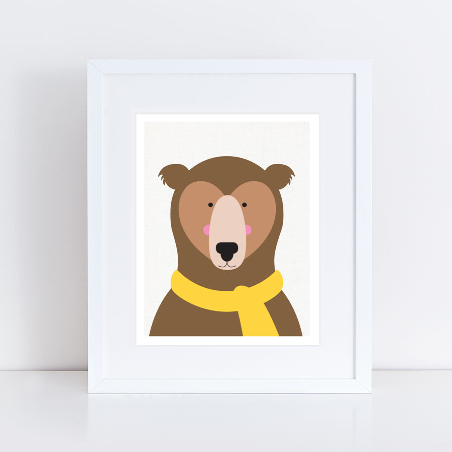 Lions, tigers and bears oh my art print set