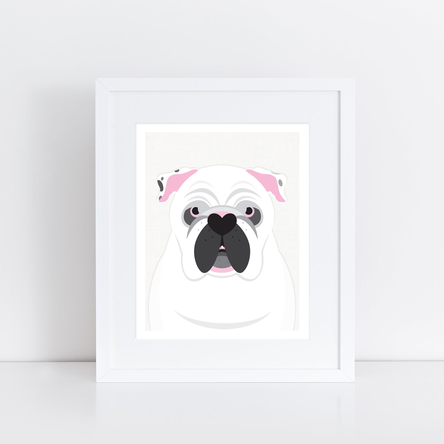 English bulldog print