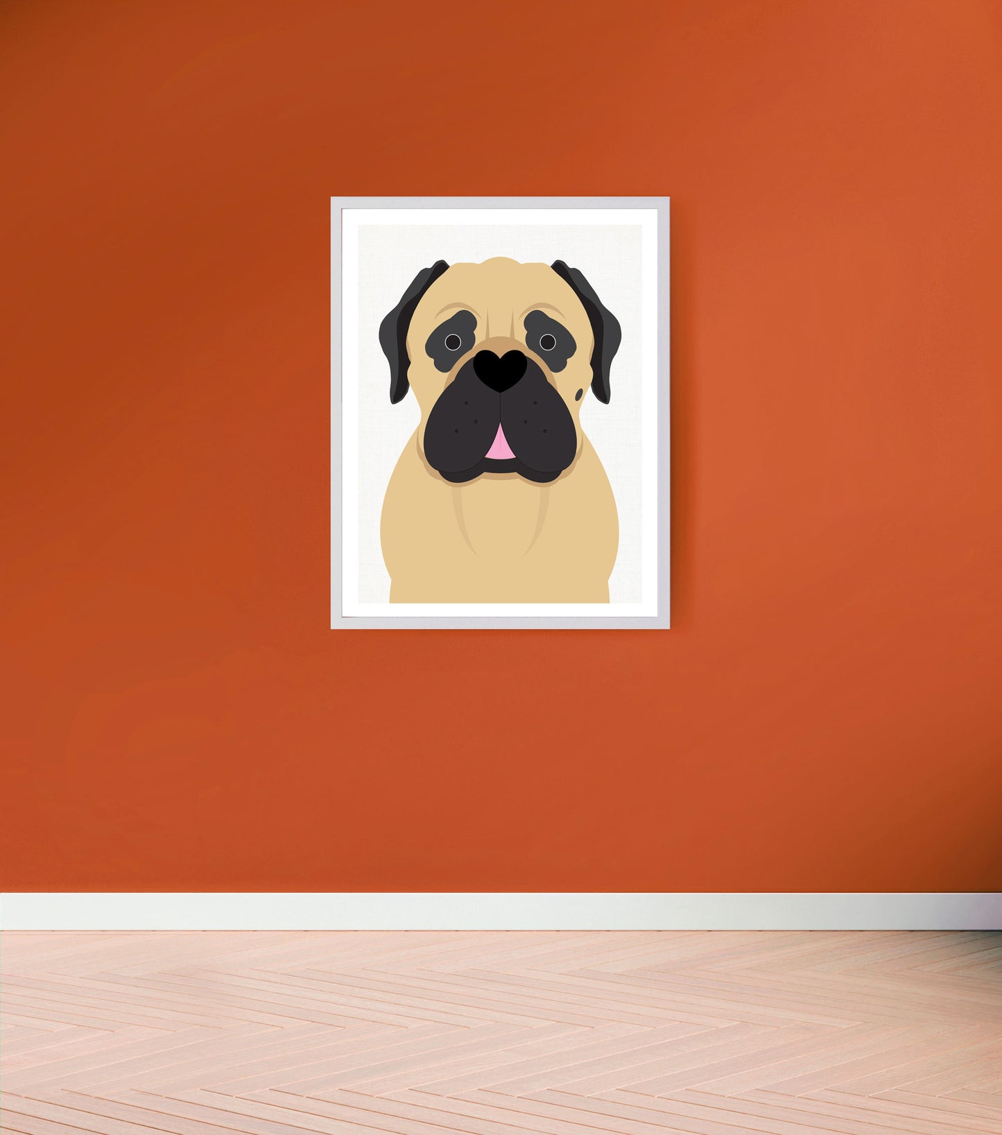 Bull mastiff print