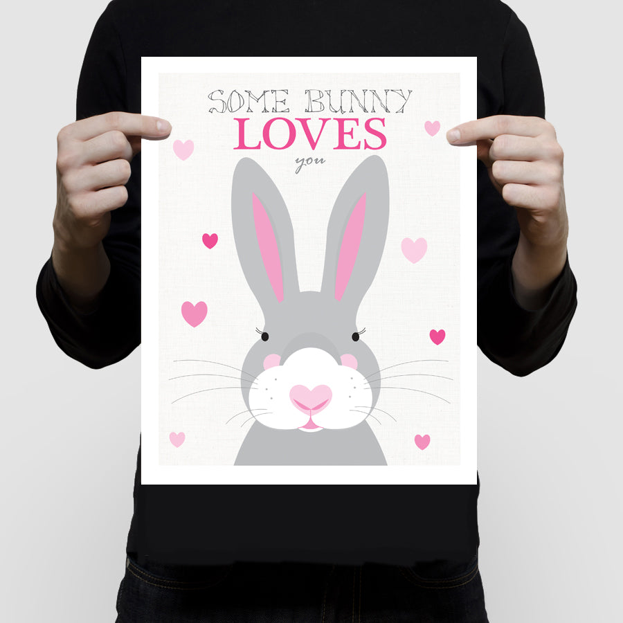 Some bunny loves you print