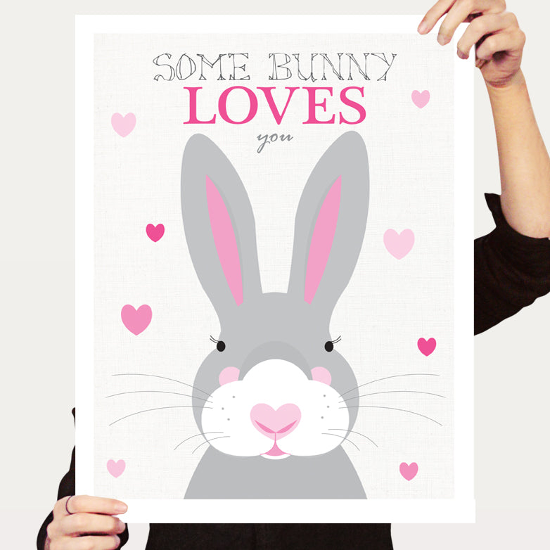 Some bunny loves you print