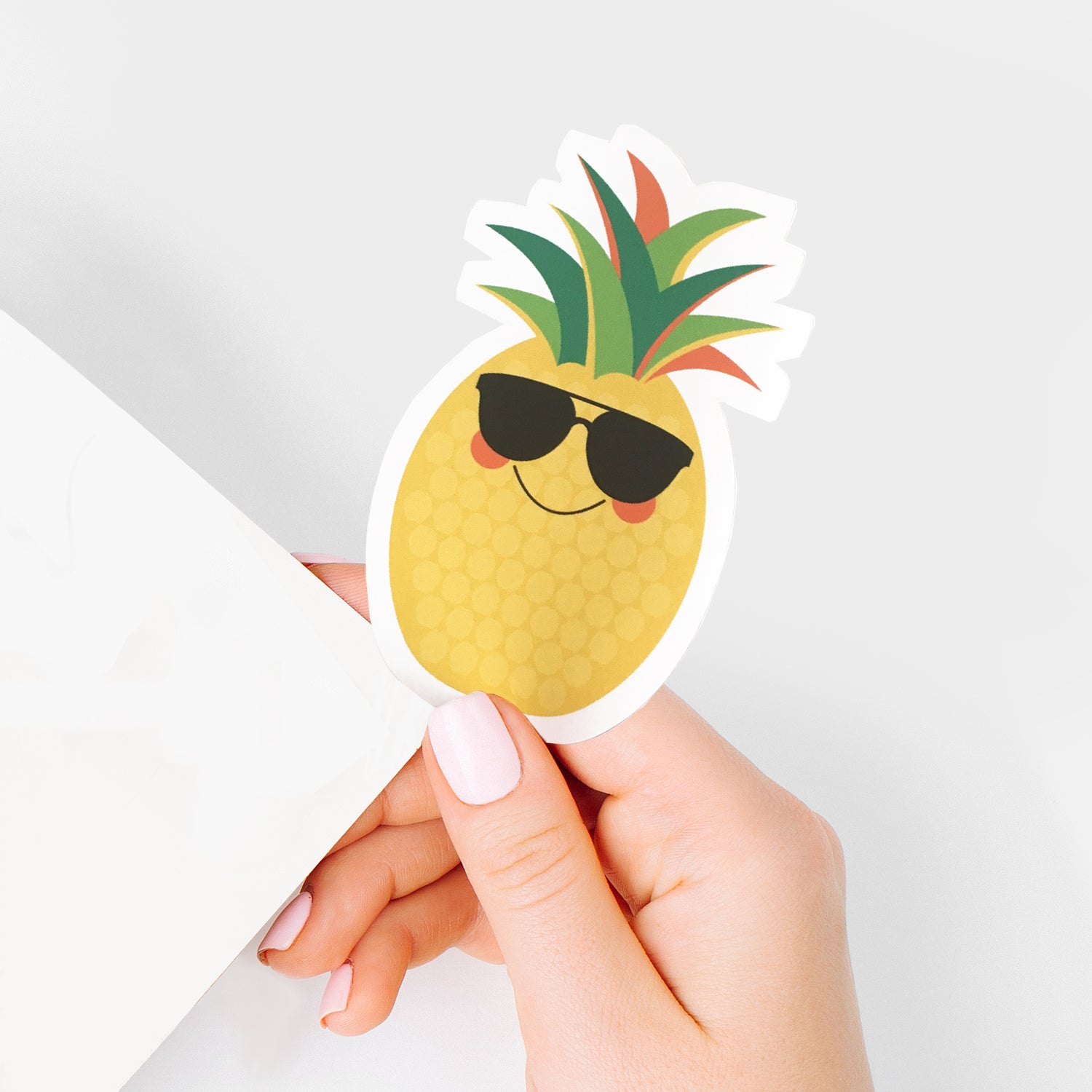  pineapple wearing sunglasses sticker