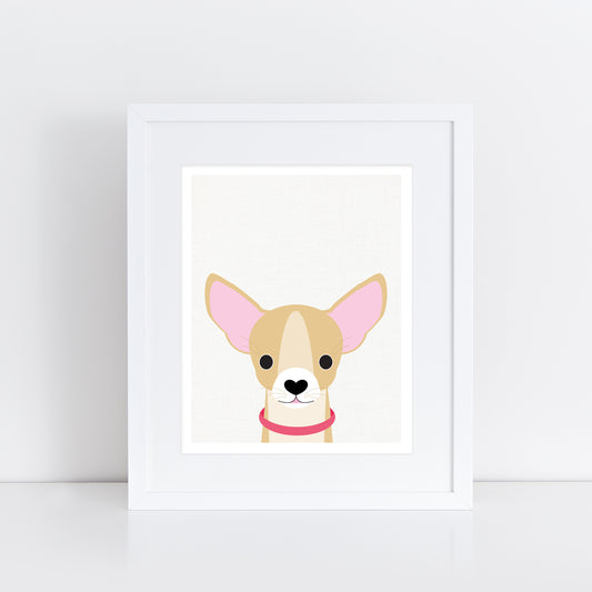 Chihuahua head print