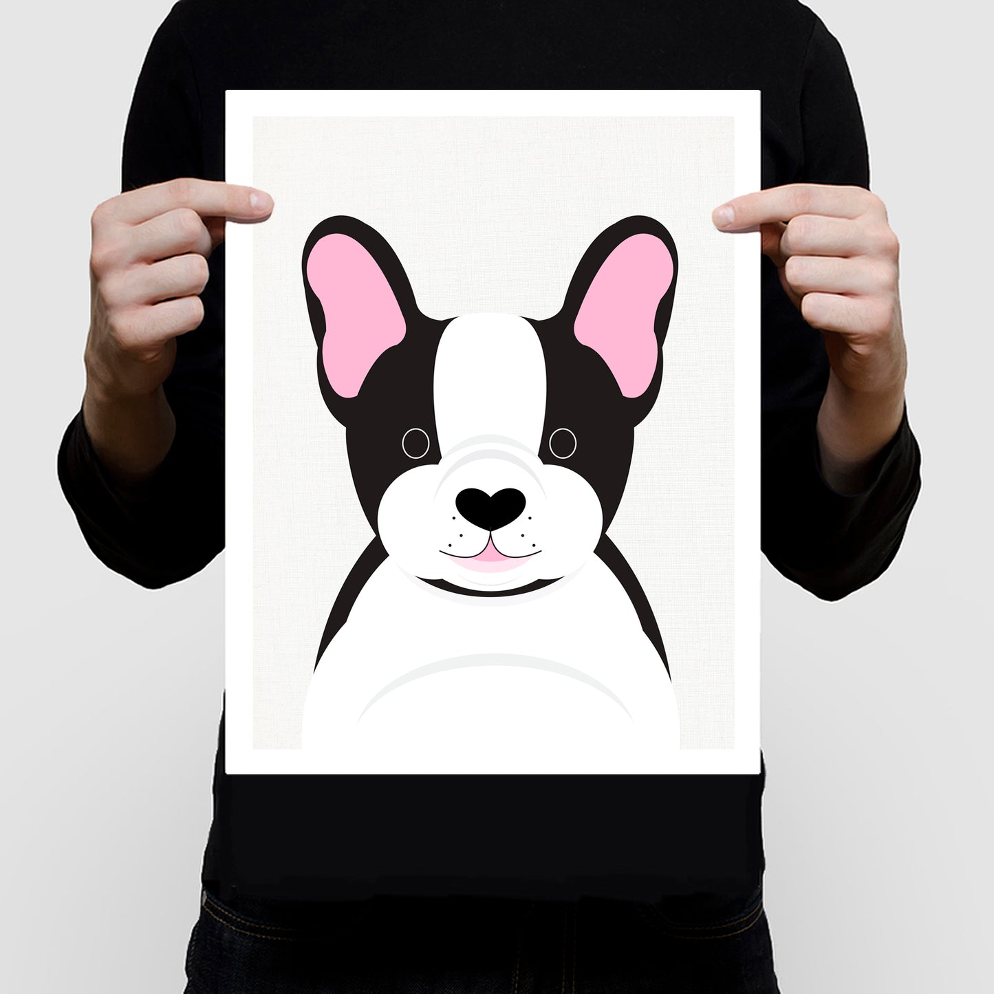 French bulldog print
