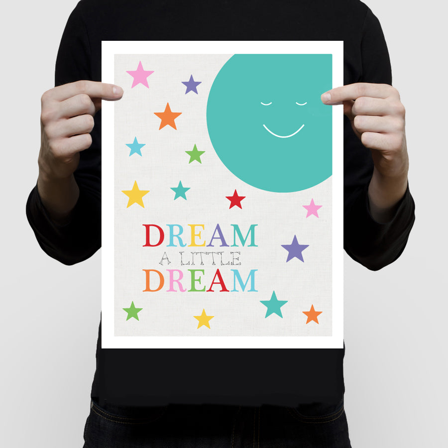 Dream a little dream moon print