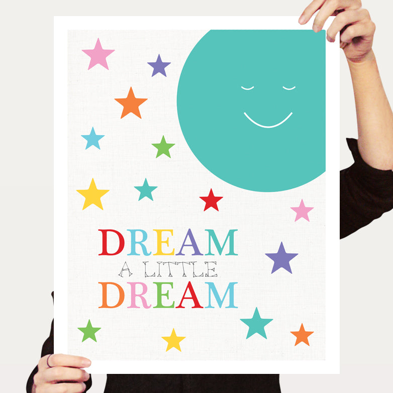 Dream a little dream moon print