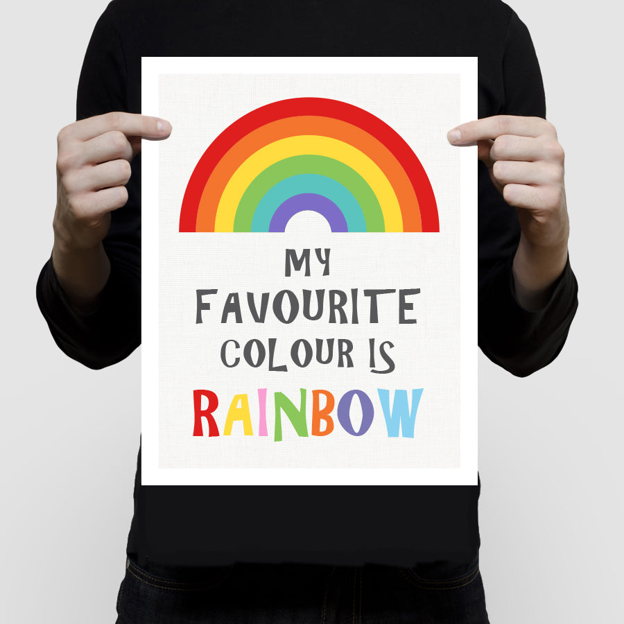 My favourite colour is rainbow print