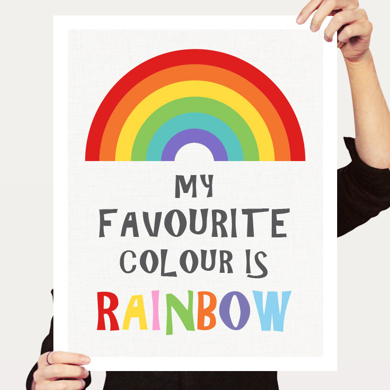 My favourite colour is rainbow print