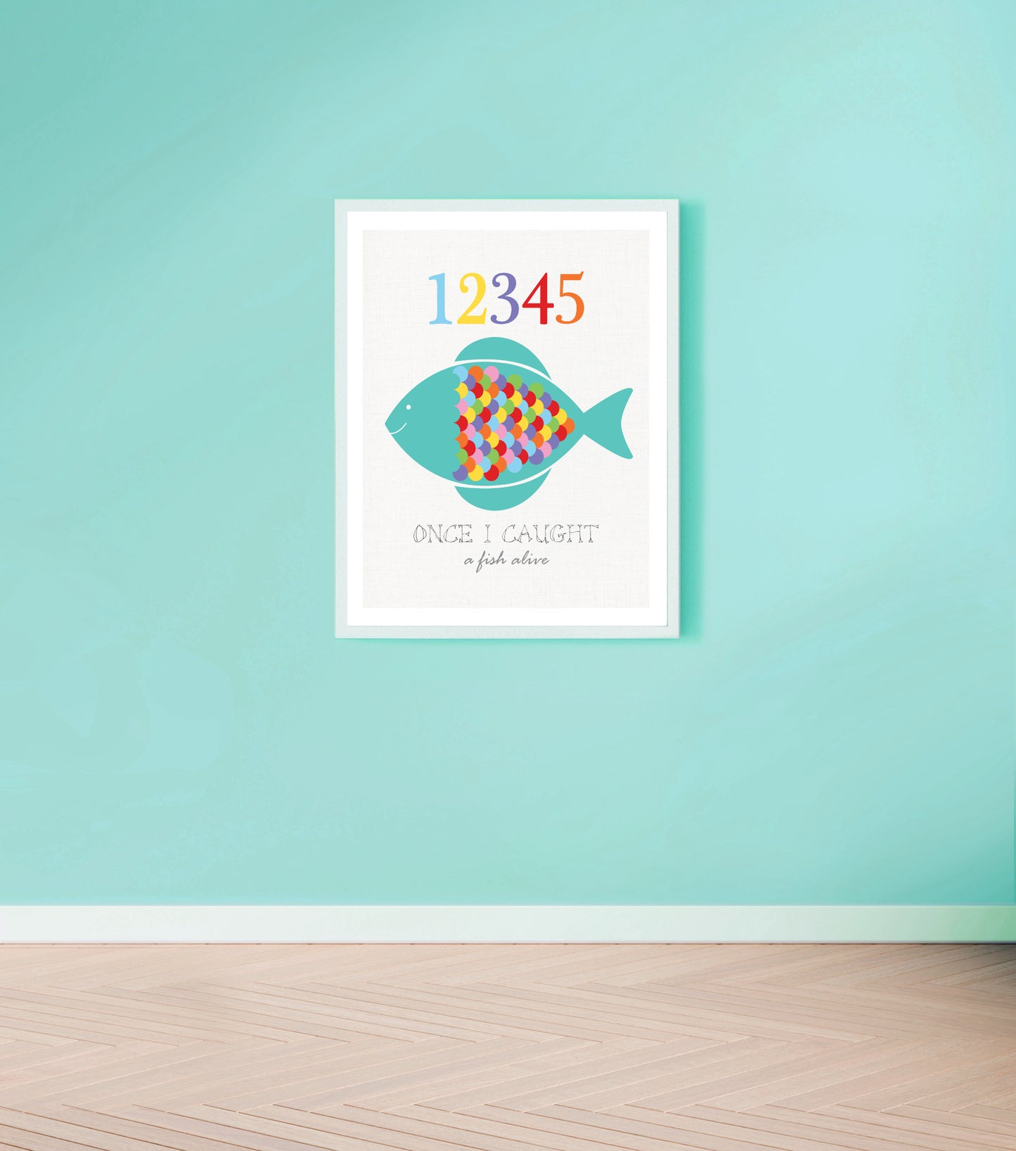 12345 fish print