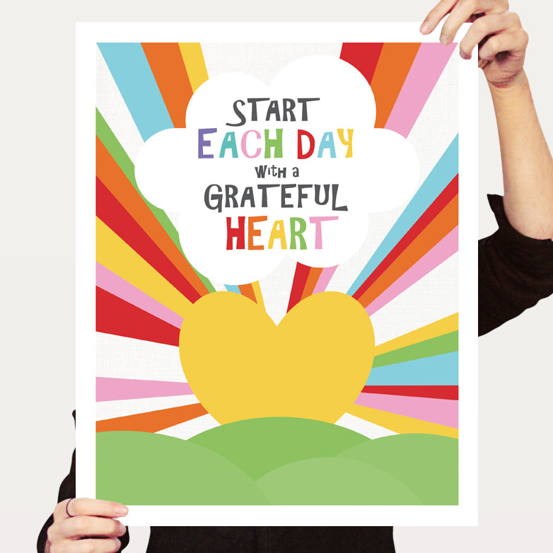 Grateful Heart Sunrise Art Print