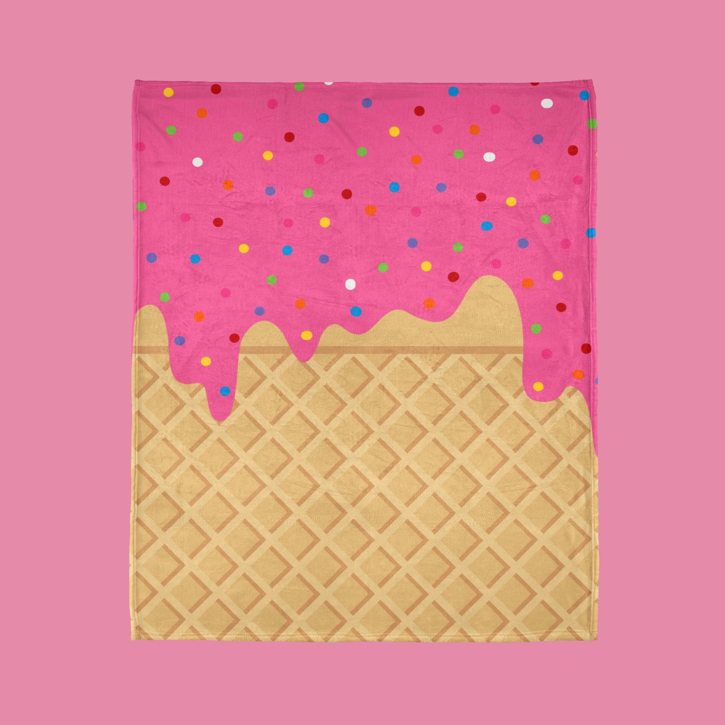 Ice cream throw blanket