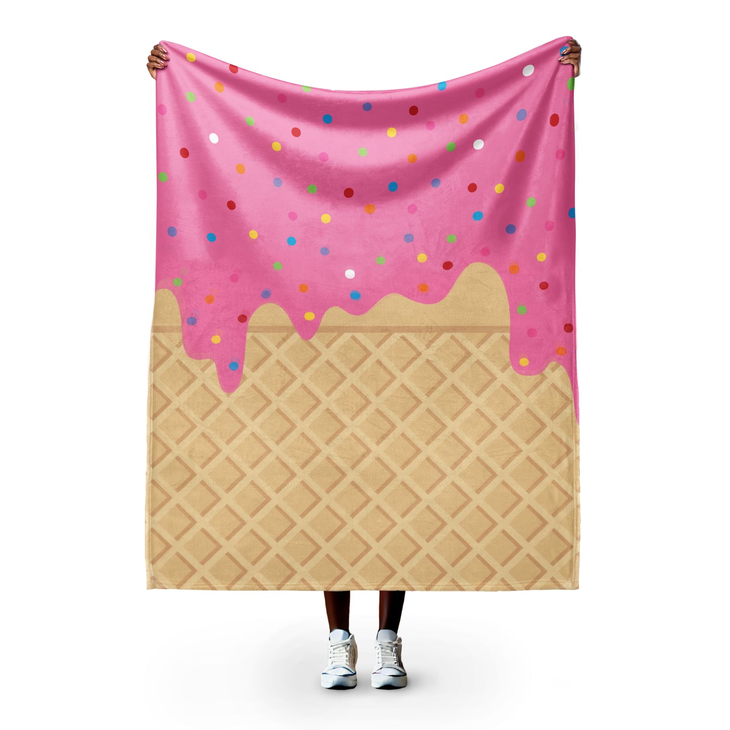 Ice cream throw blanket