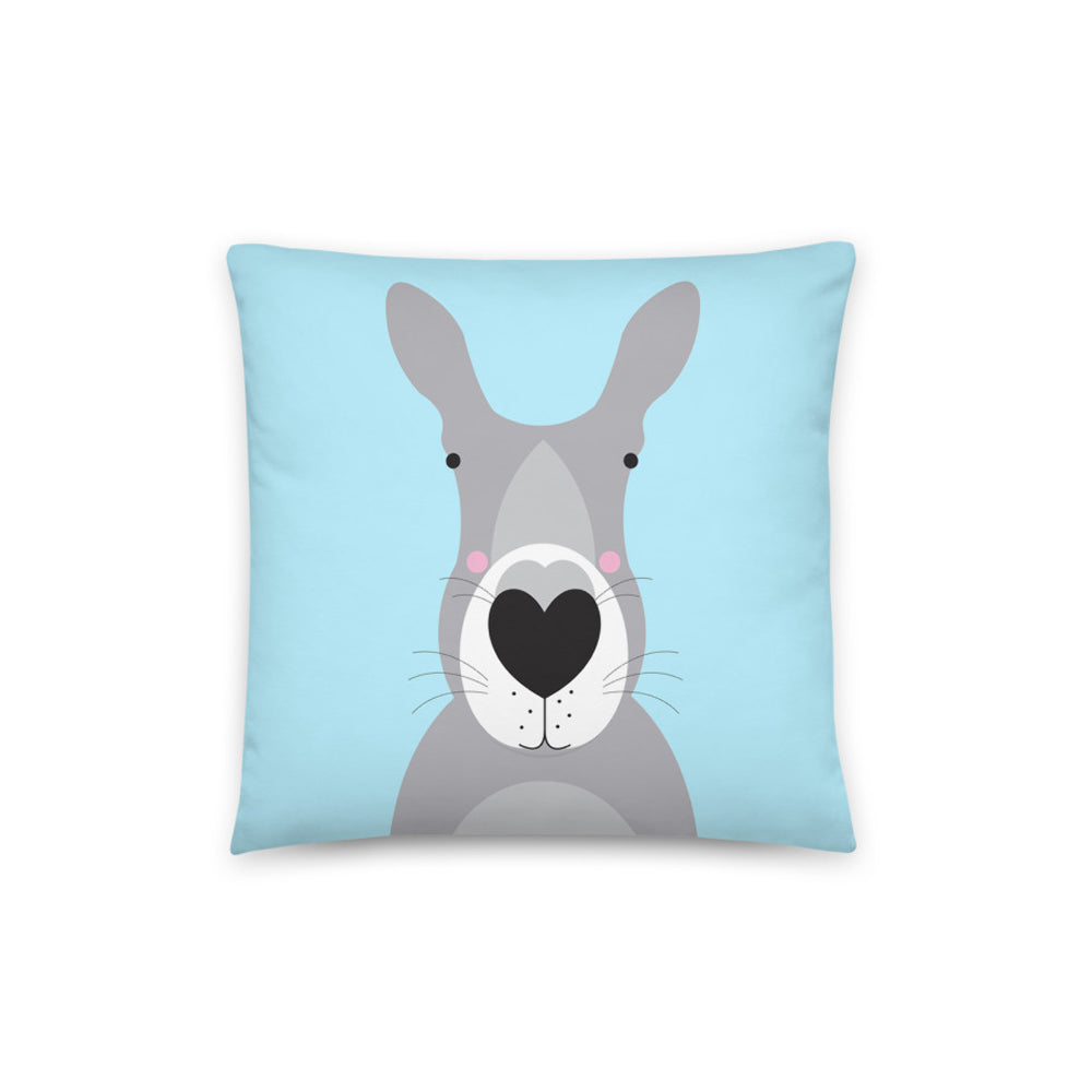 cushion cover with cute kangaroo illustration