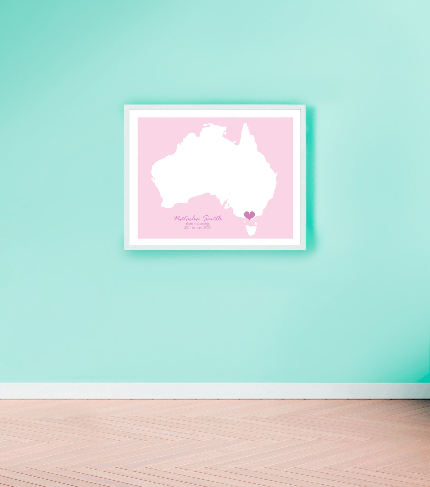 Keepsake map print ANY LOCATION