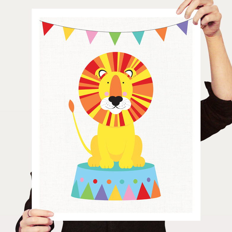 Circus lion print