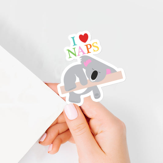 I love naps koala sticker