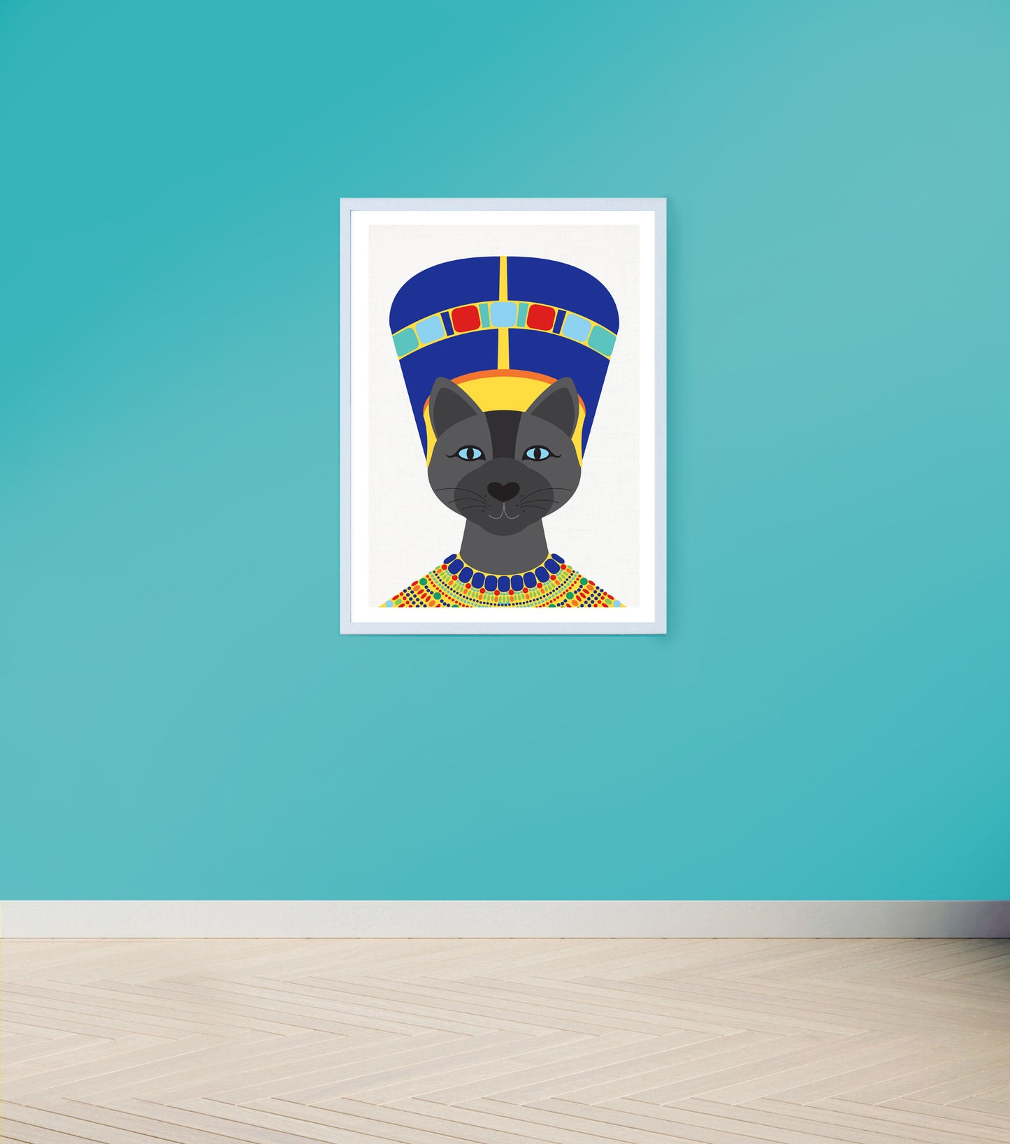 Neferkitty cat print