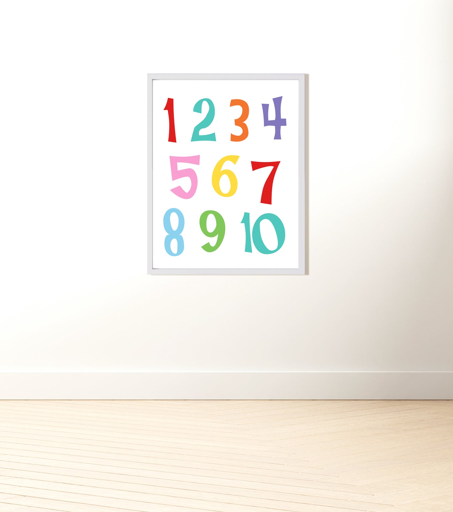 Colourful numbers print