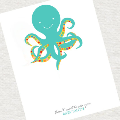 Octopus fingerprint guest book print