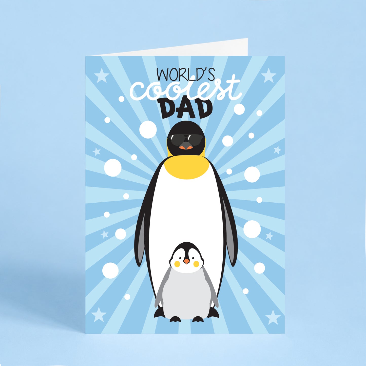 World's Coolest Dad Penguin Father's Day Card