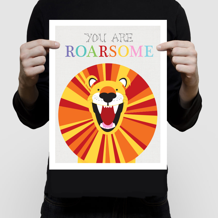 Roarsome lion print
