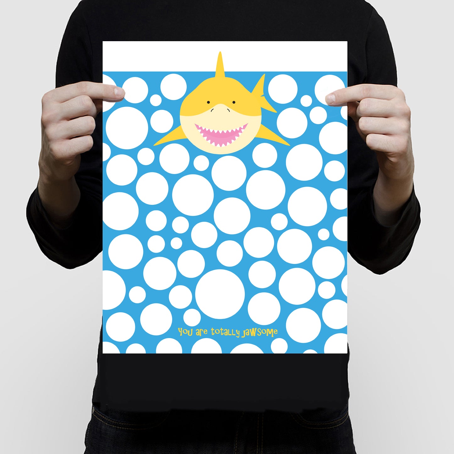 Baby shark signature guest book print