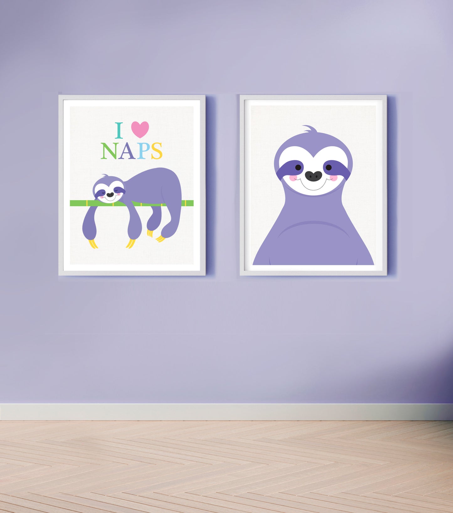 Sleeping sloth print