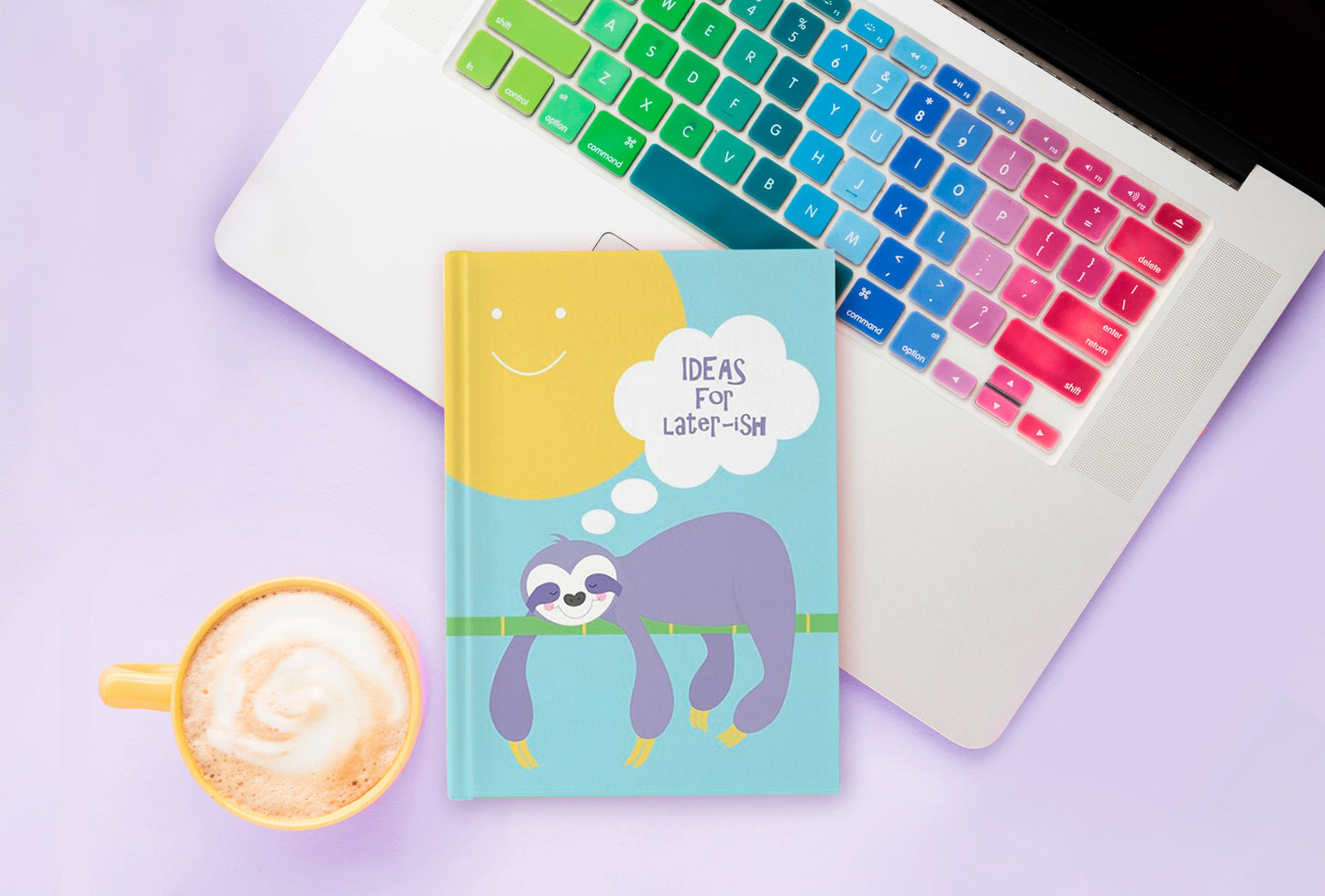 Sloth ideas hardcover journal