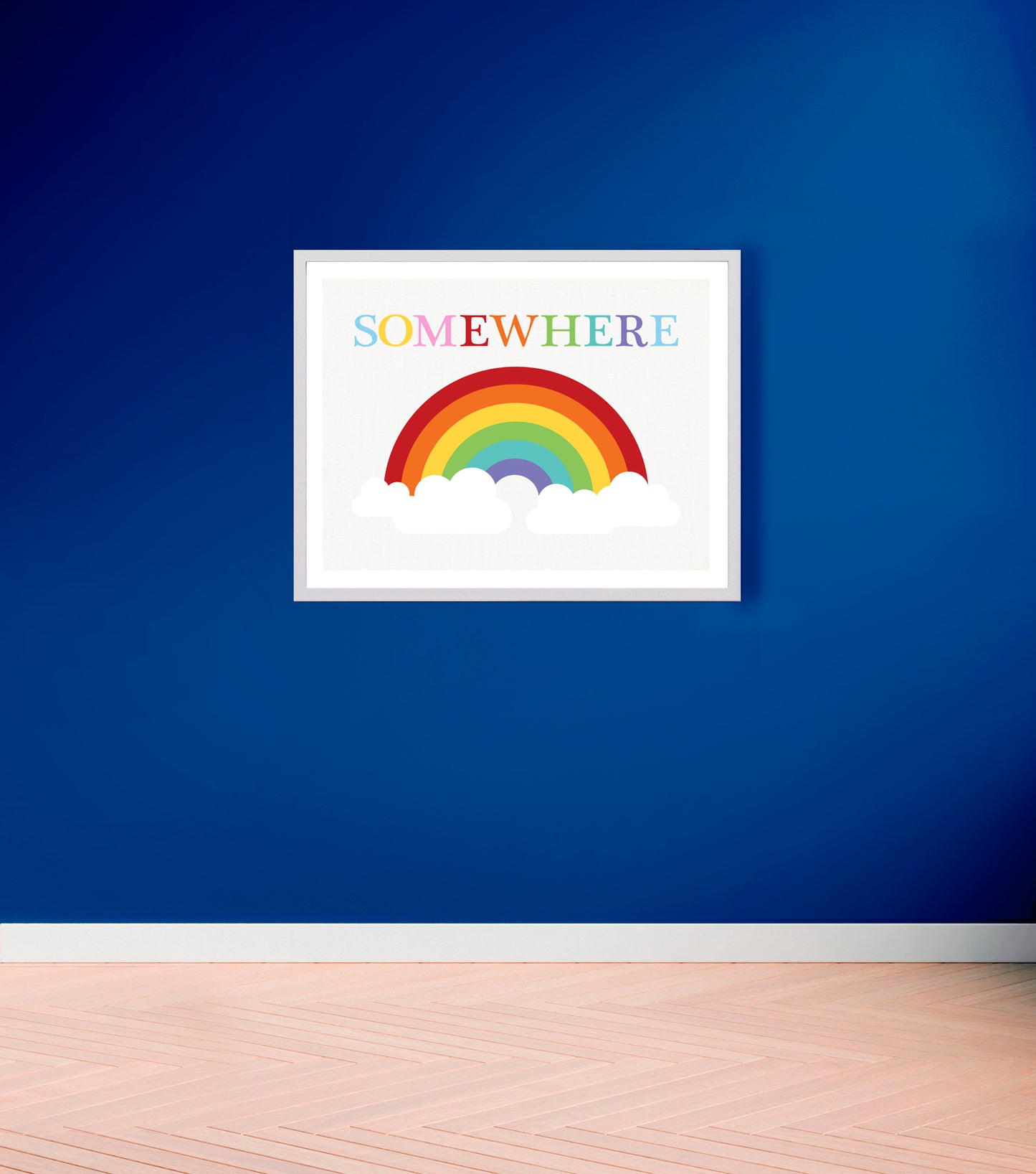 Somewhere over the rainbow print