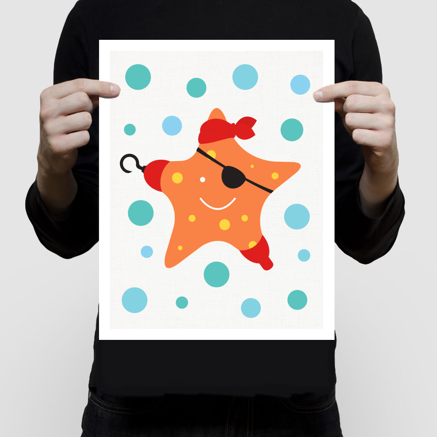 Pirate starfish print