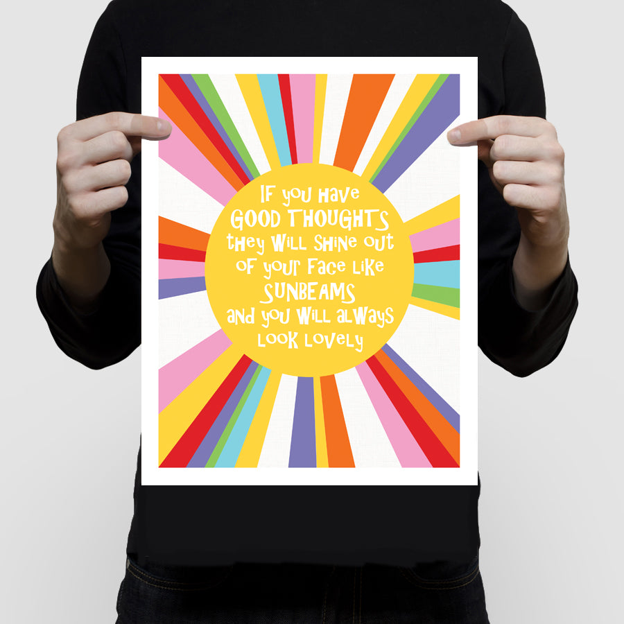 Good thoughts sun print