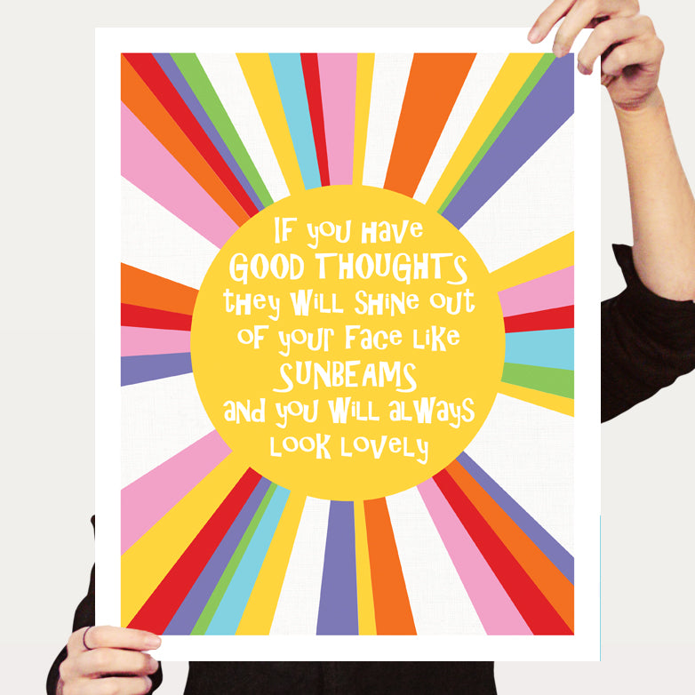 Good thoughts sun print