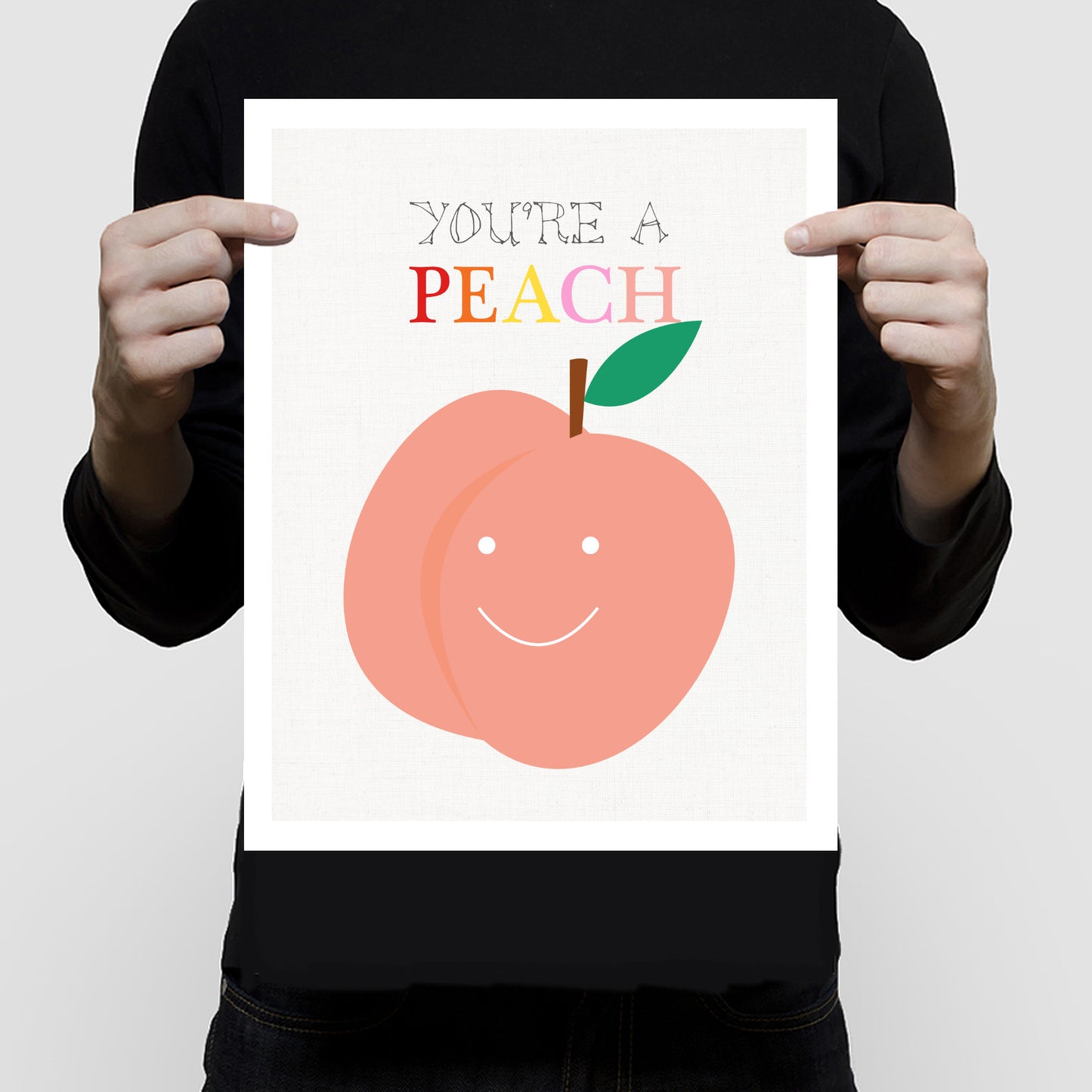 You're a peach print