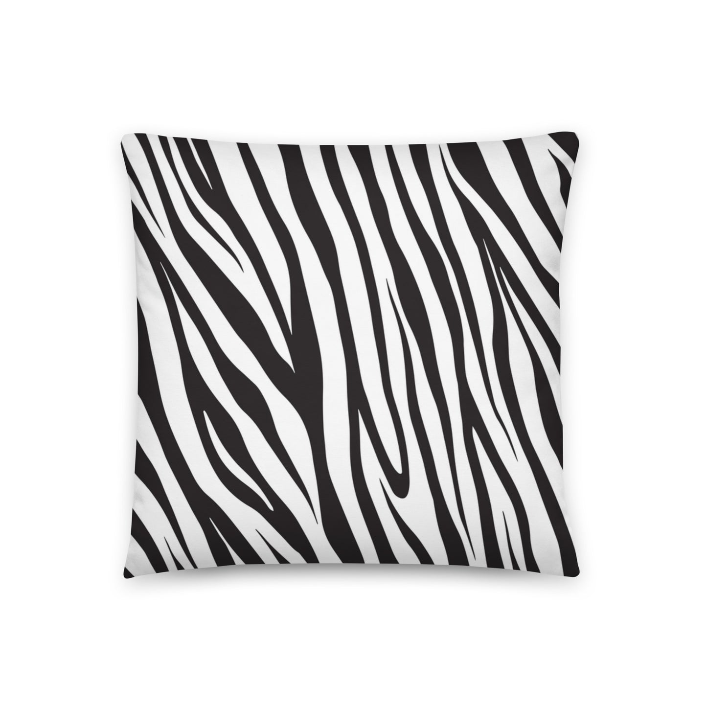 cushion cover features a striking zebra print pattern