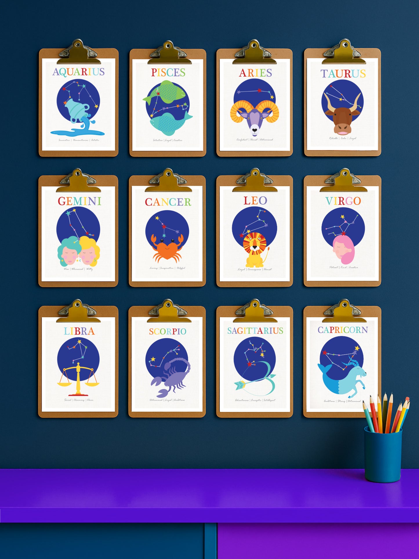 Capricorn Zodiac Art Print – Customised Wall Art