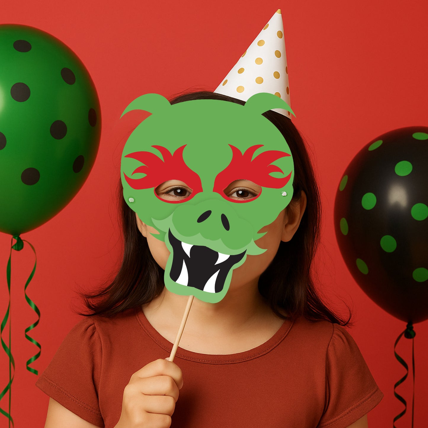 dragon mask - PRINTABLE FILE