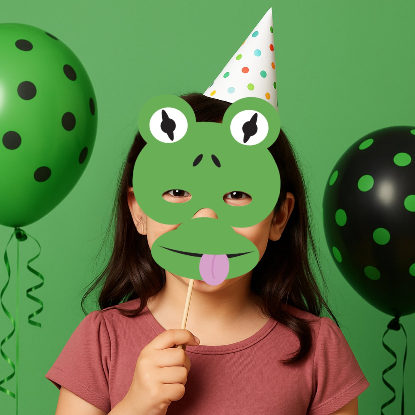 frog mask - PRINTABLE FILE