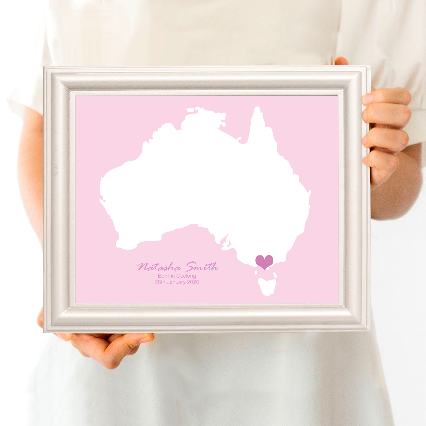 Keepsake map print ANY LOCATION