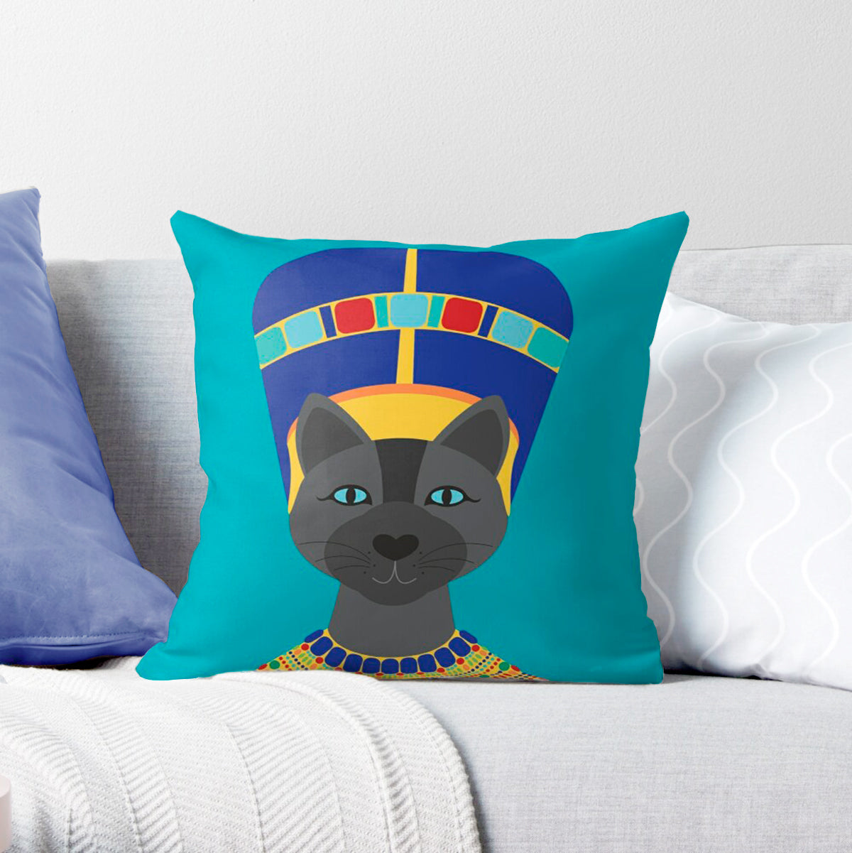 Neferkitty cushion cover