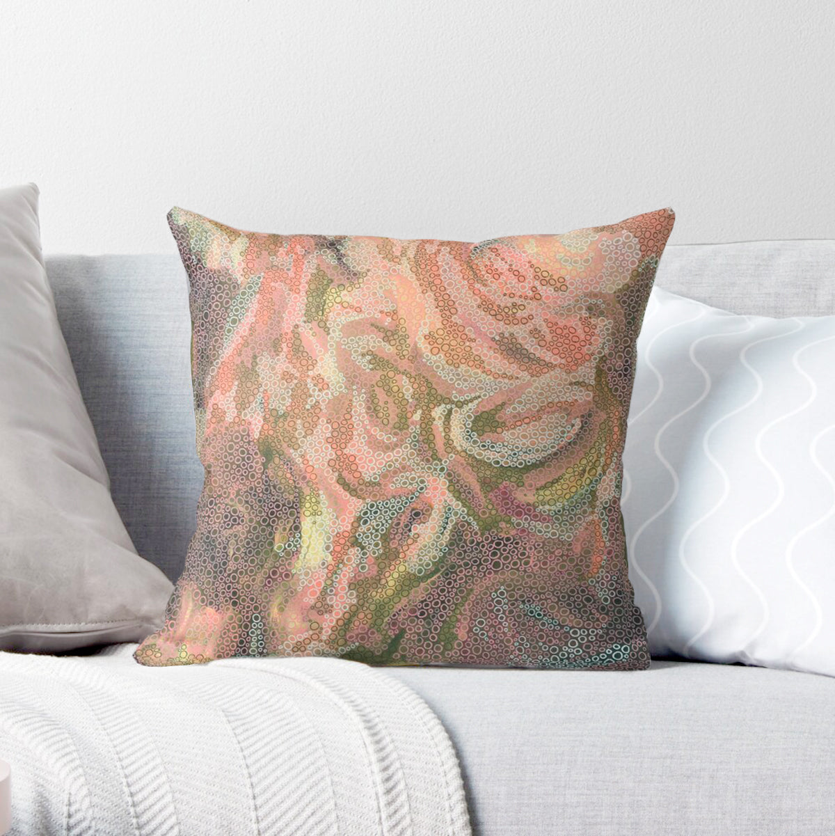 Earth decorative cushion cover