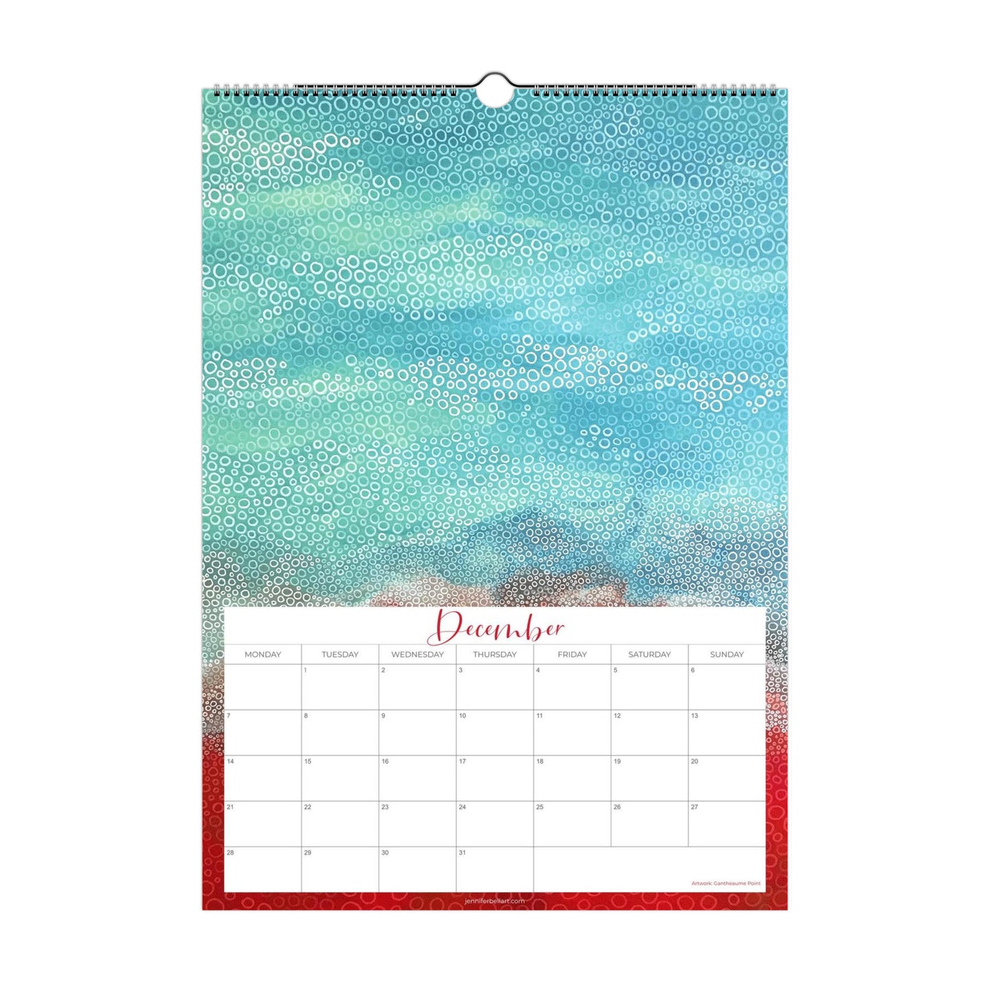 2026 abstract art calendar