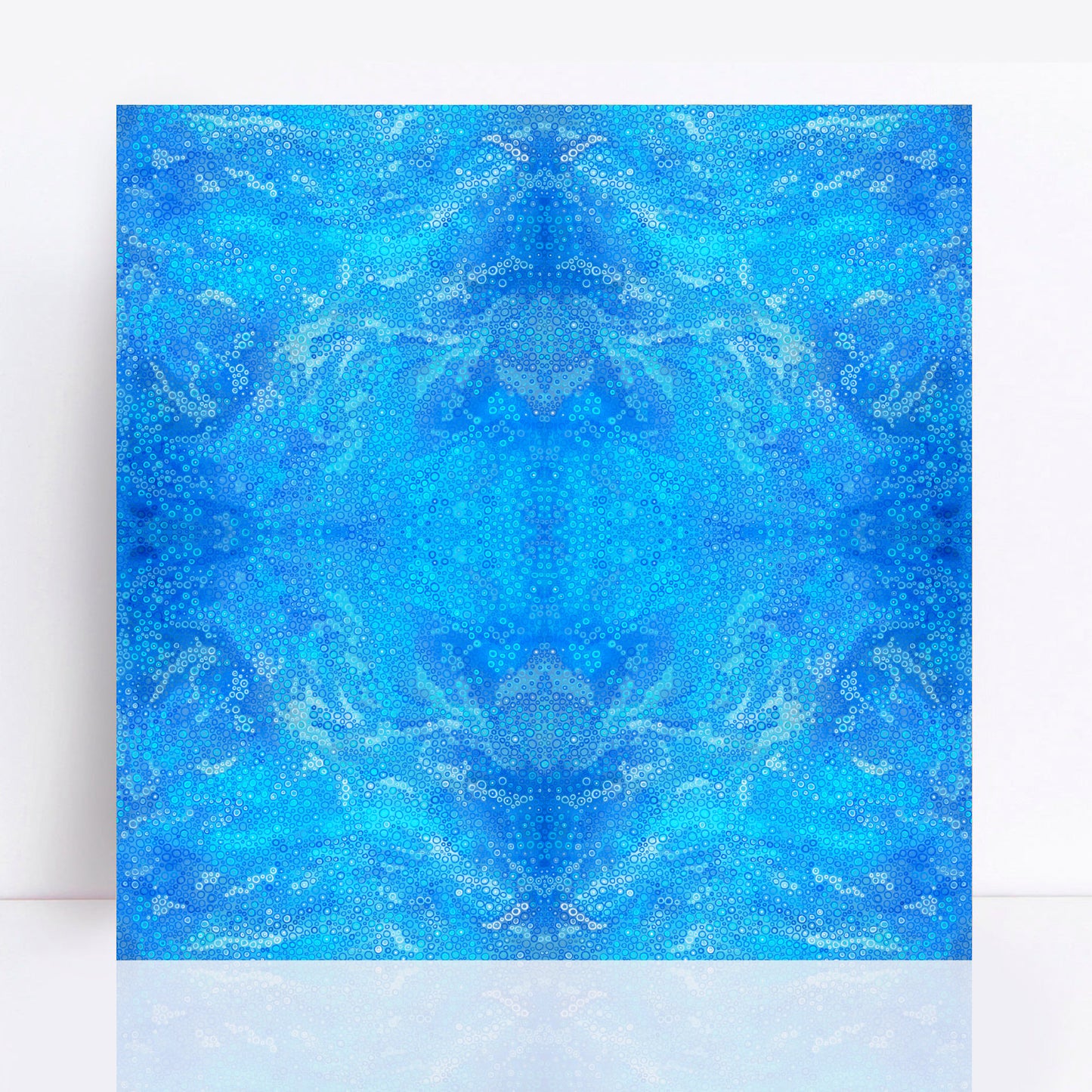 Azure blossom mandala limited edition print