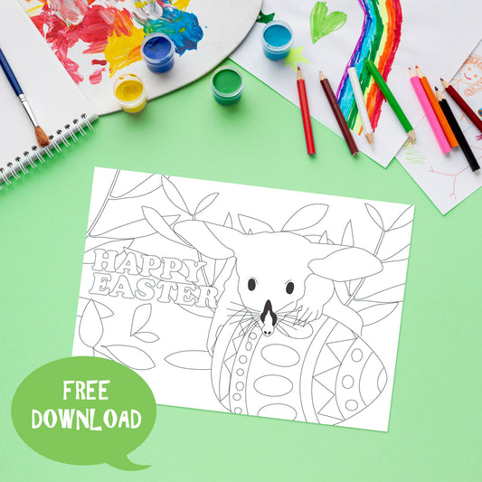 FREE Easter bilby colour in