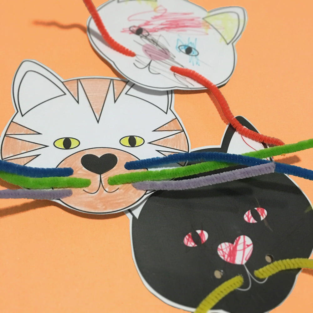 FREE cat's whiskers lacing printable
