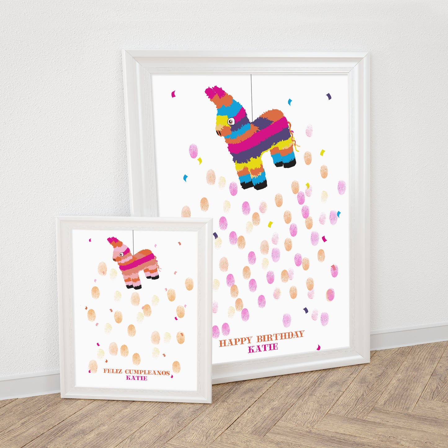 Pinata fingerprint guest book print
