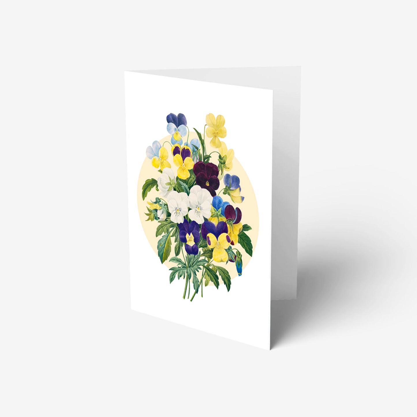 Bouquet floral art greeting cards set of six